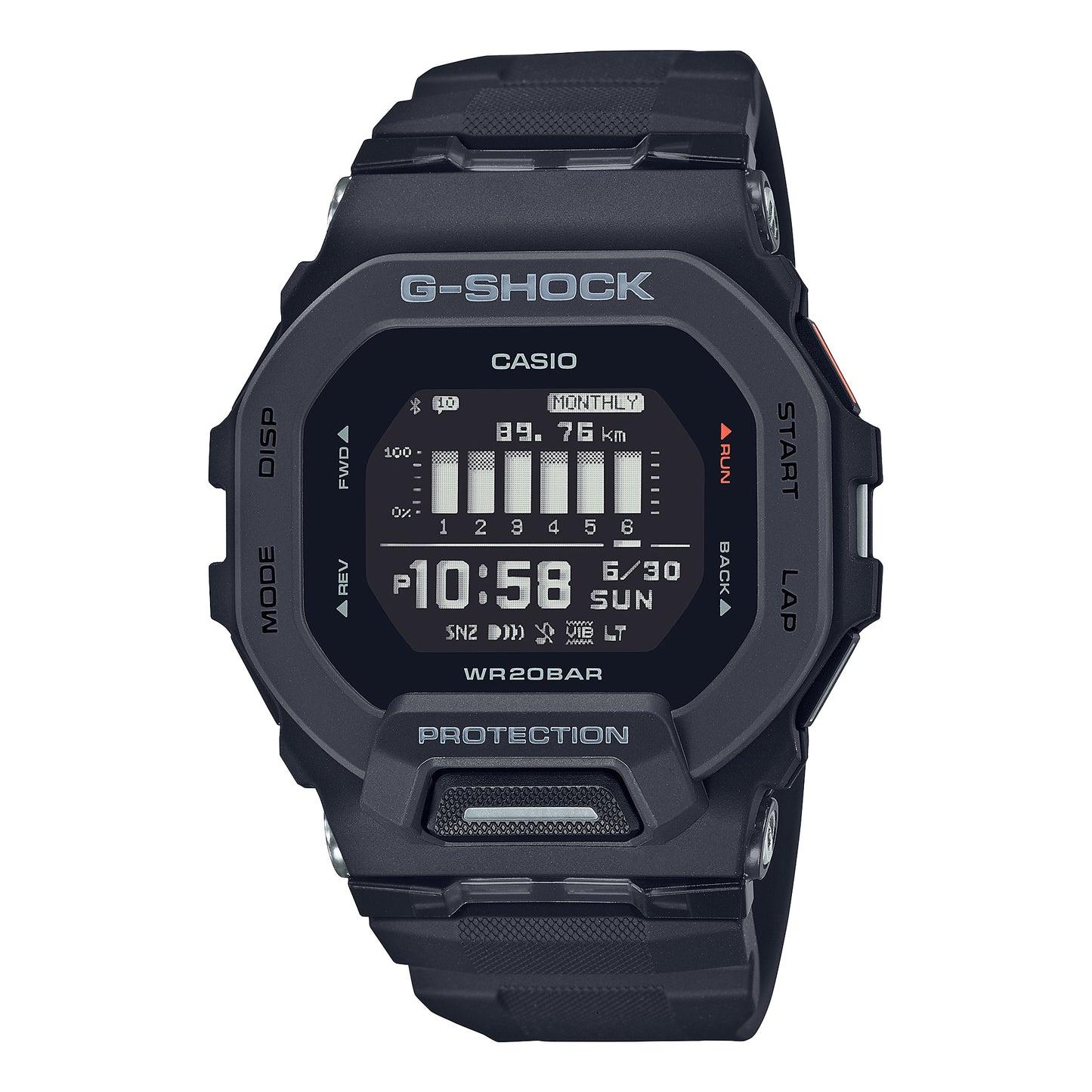 CASIO G-Shock G-SQUAD GBD-200 SERIES Digital 'Black' GBD-200-1