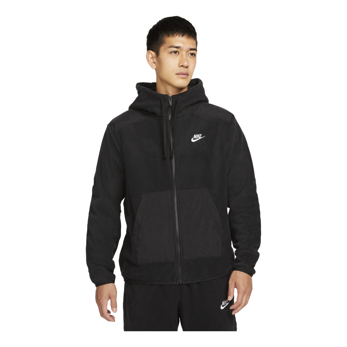 Nike Sportswear Style Essentials Zipped Jacket 'Black White' DD4883-010