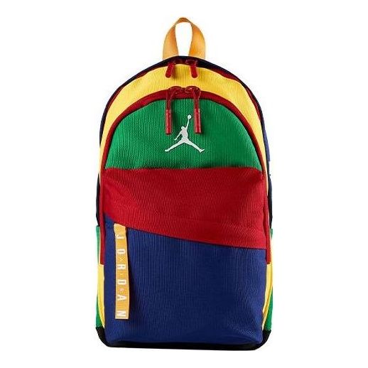 Air Jordan Logo Jumpman Backpack 'Blue Green Red Yellow' HA6232-900