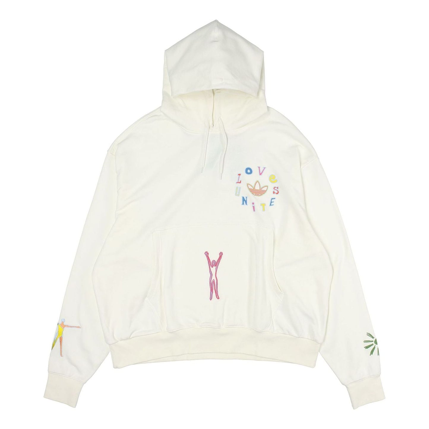 adidas originals Logo Pattern Embroidered Sports White H43970