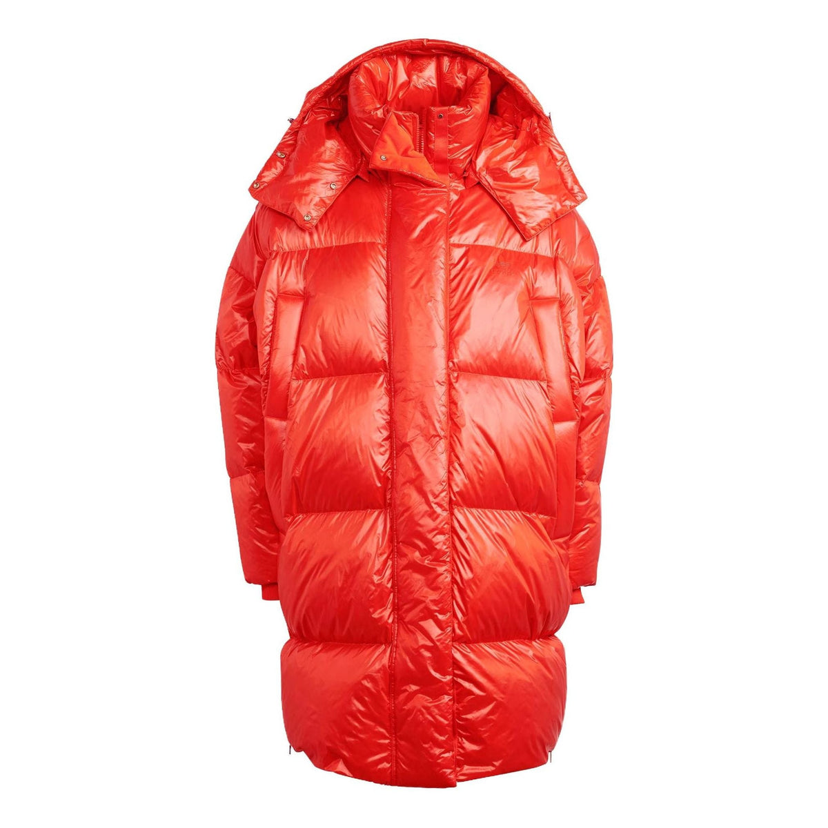 (WMNS) adidas Originals Puffed Long Jacket 'Orange' IR7118