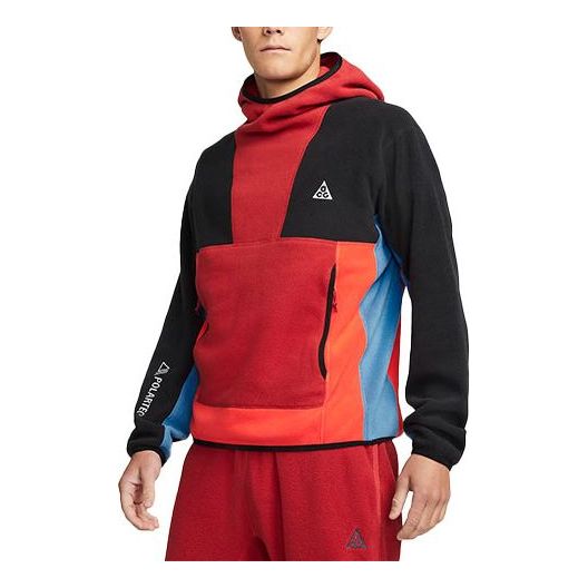 Men's Nike x ACG PolartecWolf Tree Fleece Pullover Red CV0643-671