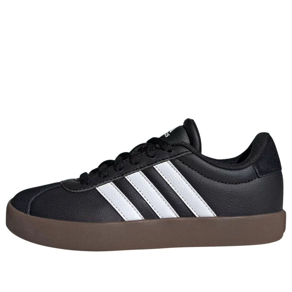 (GS) adidas VL Court 3.0 'Black White Gum' IE3630