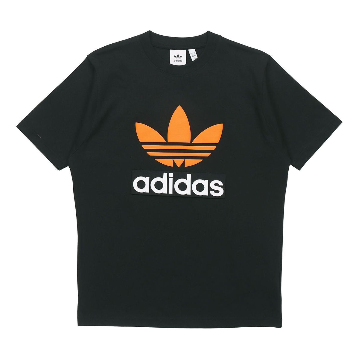 adidas originals Logo Round Neck Short Sleeve Tee For Men Black H09347