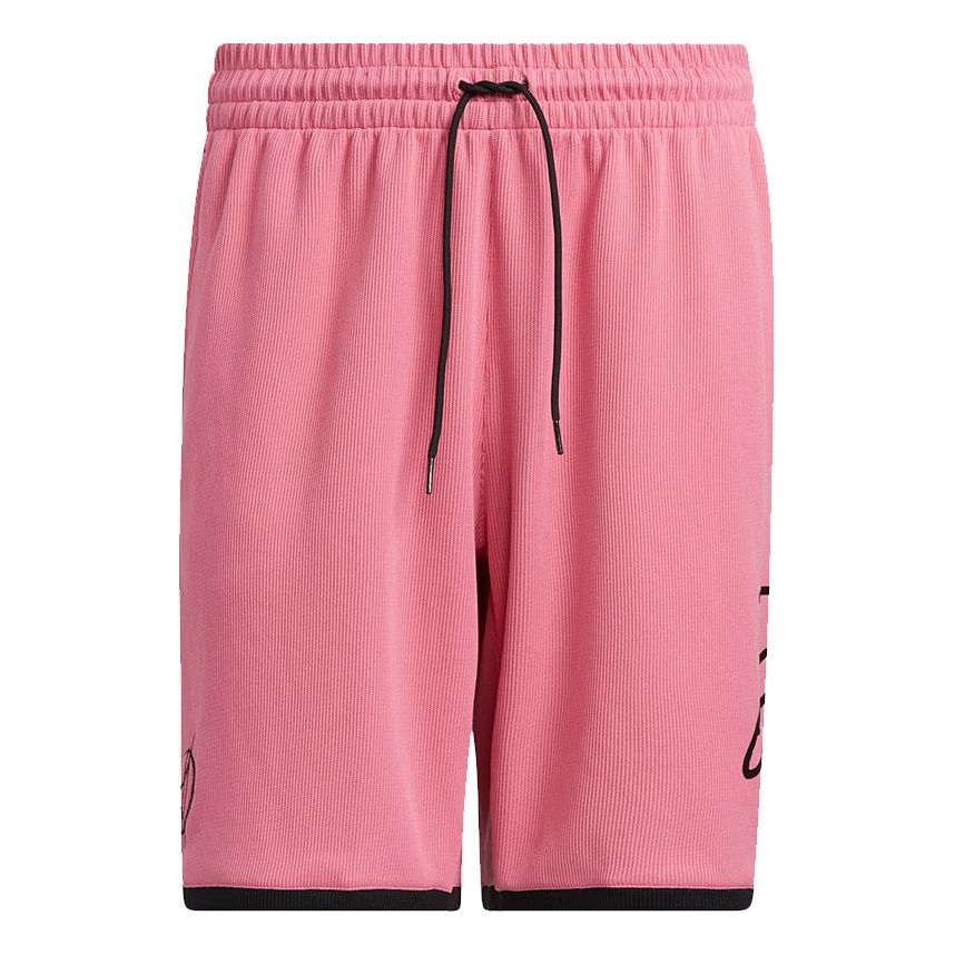 Men's adidas Dolla Ep Short Damian Basketball Training Sports Shorts Pink GU0179
