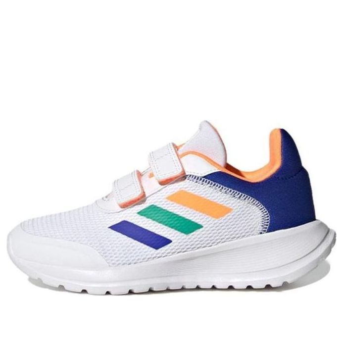 (PS) adidas Tensaur Run Tennis Shoes 'Cloud White Screaming Orange Lucid Blue' HQ1268
