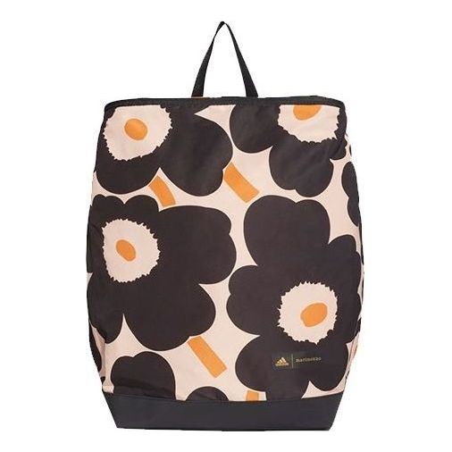(WMNS) adidas Marimekko Unikko Allover-Print Backpack 'Black Blush' GU0992