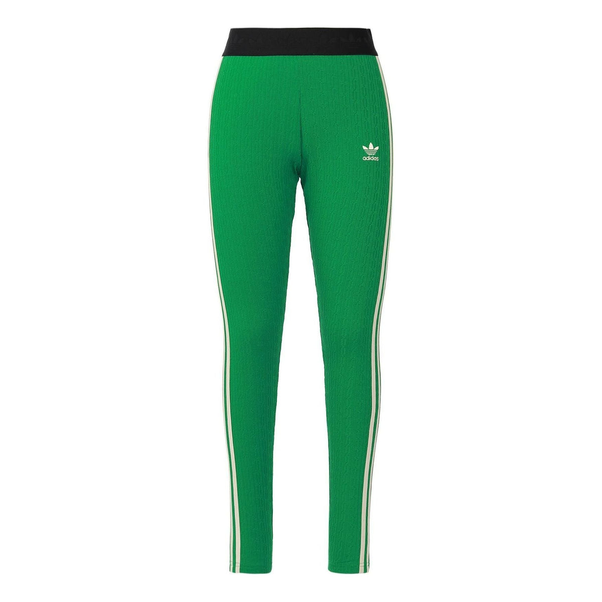 (WMNS) adidas Adicolor 70s Knit Leggings 'Green' IK7847