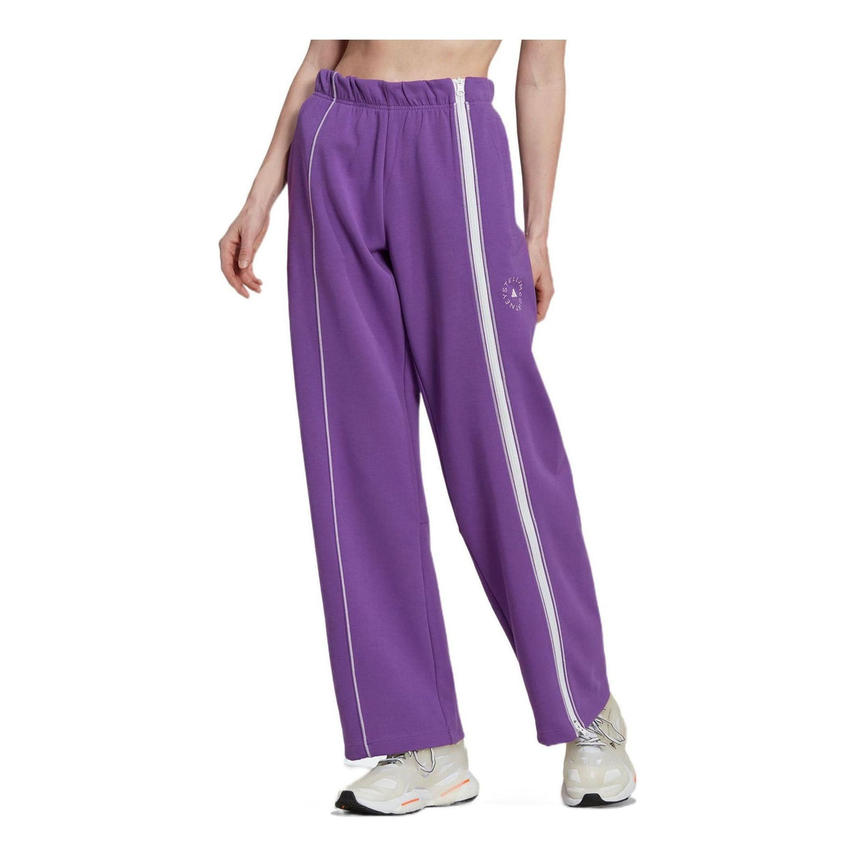 (WMNS) adidas By Stella McCartney Bootcut Track Pants Asia Sizing 'Purple' HT0087