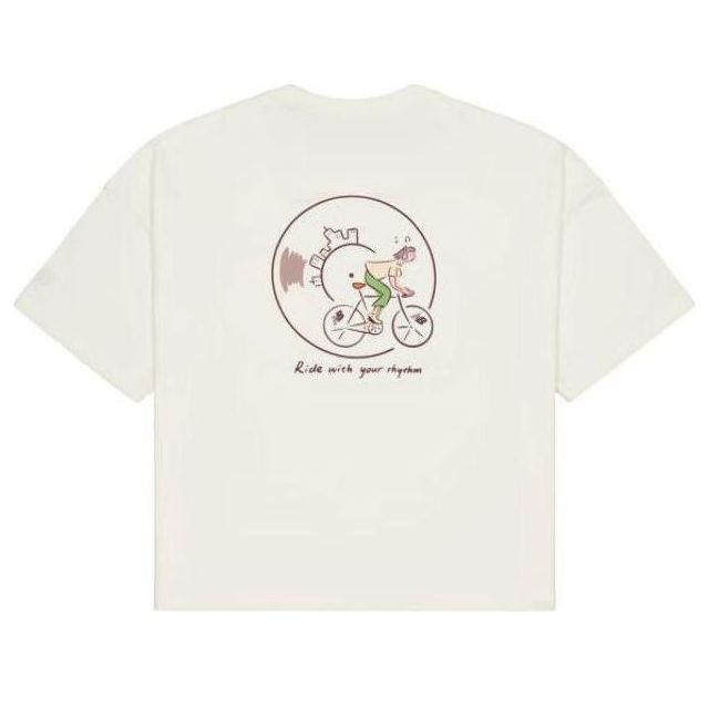 (WMNS) New Balance x PK Illustration T-shirt Asia Sizing 'Ivory' NEE26102-IV