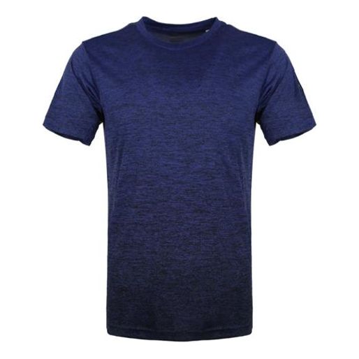 adidas FreeLift gradi Gradient Training Sports Short Sleeve Navy Blue DZ8495