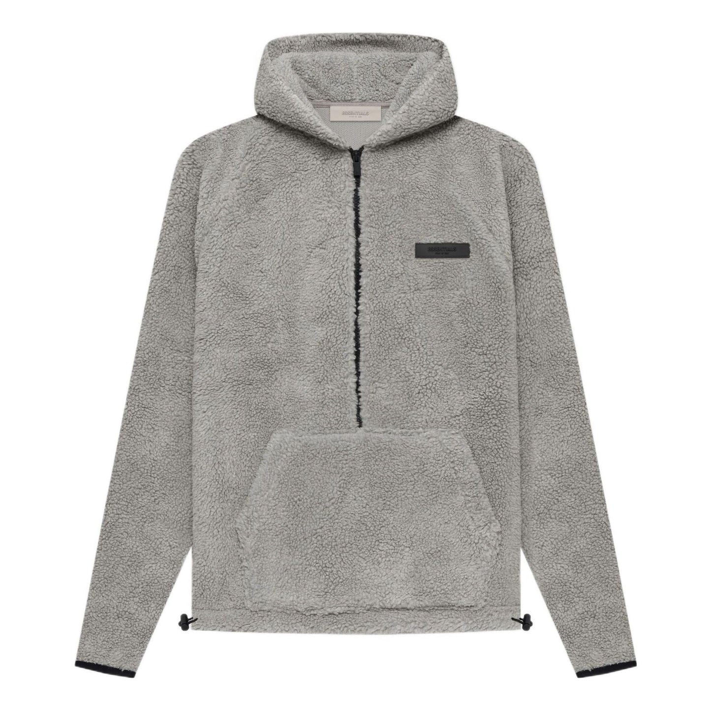 Fear of God Essentials SS22 Mens Polar Fleece Half Zip Hoodle 'Dark Oatmeal' FOG-SS22-459