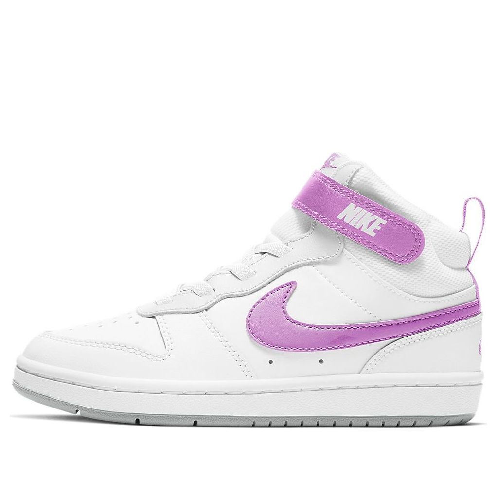 (PS) Nike Court Borough Mid 2 'White Purple' CD7783-103