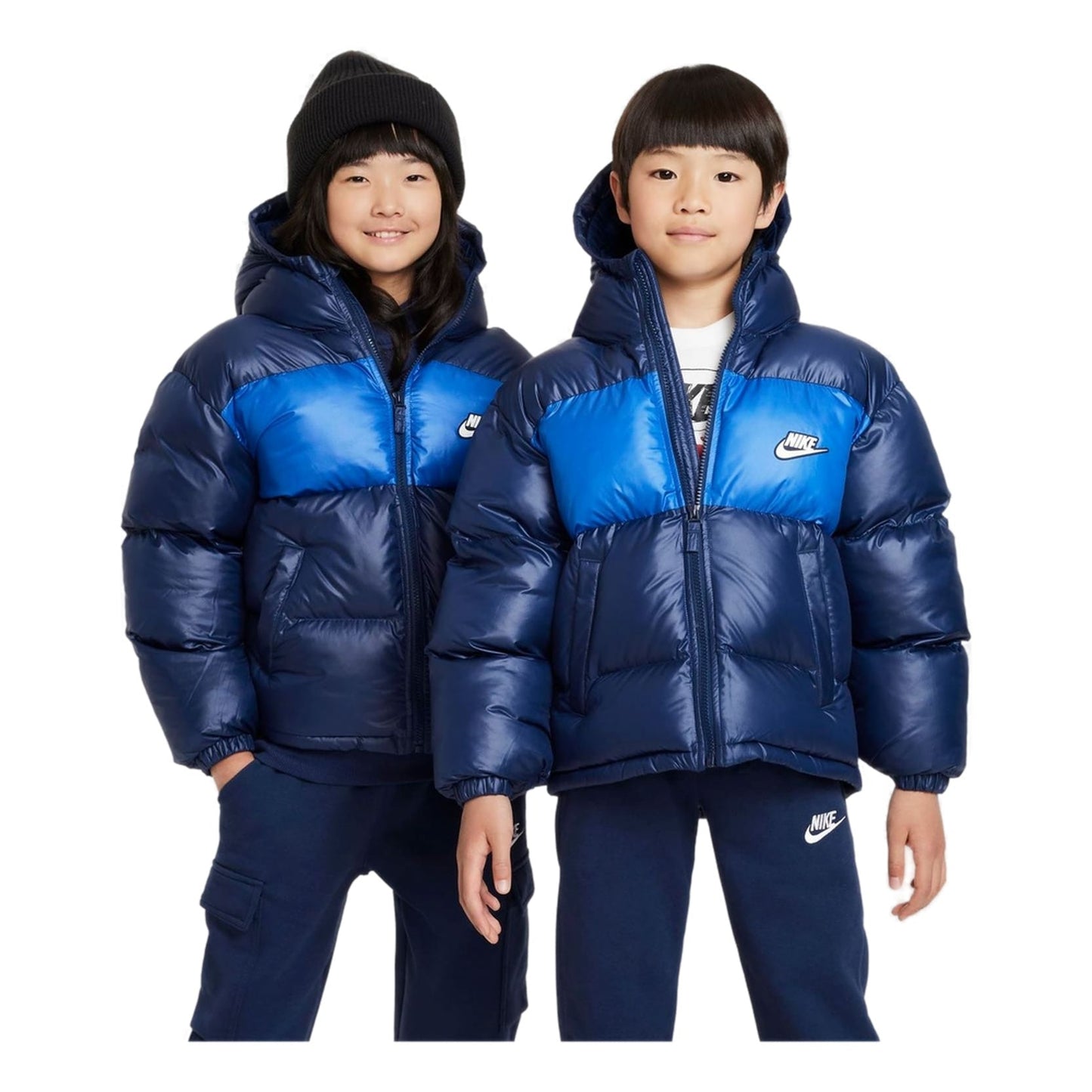 (GS) Nike Sportswear Heavyweight Synthetic Fill EasyOn Therma-FIT Repel Loose Hooded Jacket 'Midnight Navy Blue' FD2846-410