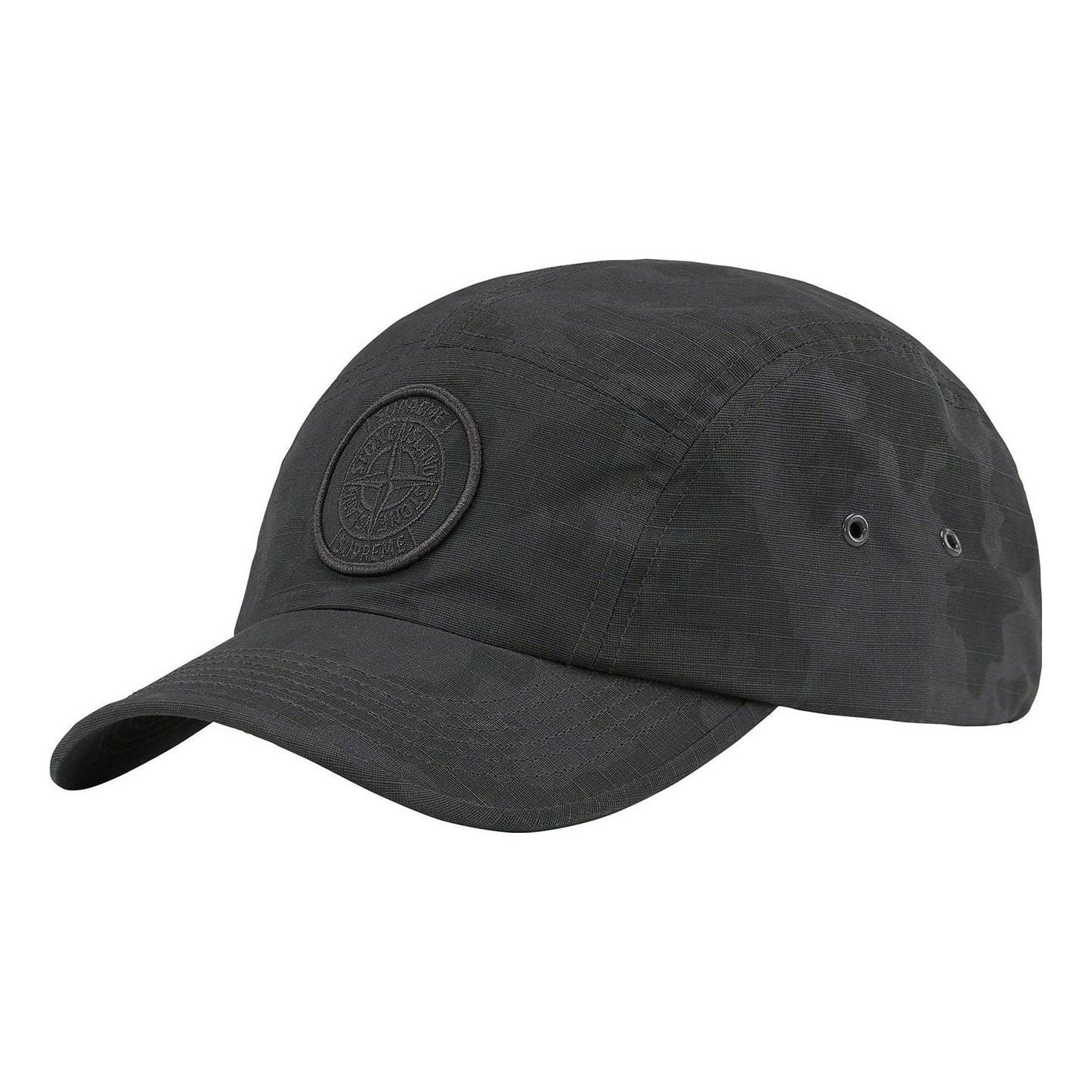 Supreme x Stone Island Reactive Ice Ripstop Camp Cap 'Black' SUP-SS22-775