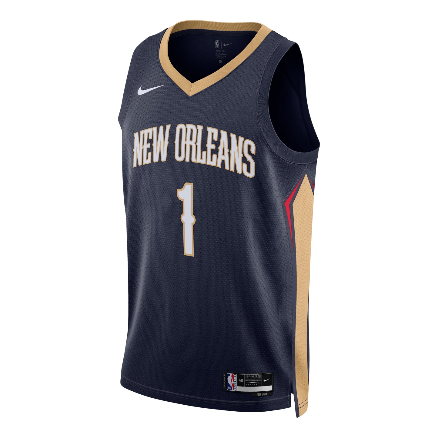 Nike Dri-FIT NBA New Orleans Pelicans Zion Williamson Icon Edition 2022/23 Swingman Jersey DN2014-419