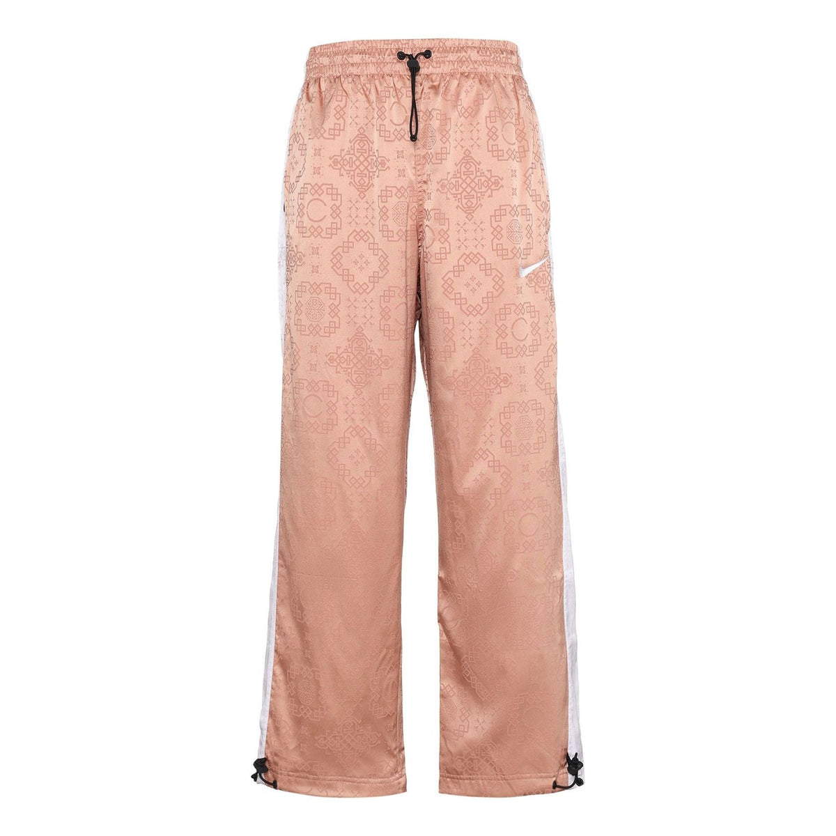 Nike x CLOT Rose Gold Silk Pattern Track Pants For Men Pink CT4088-605