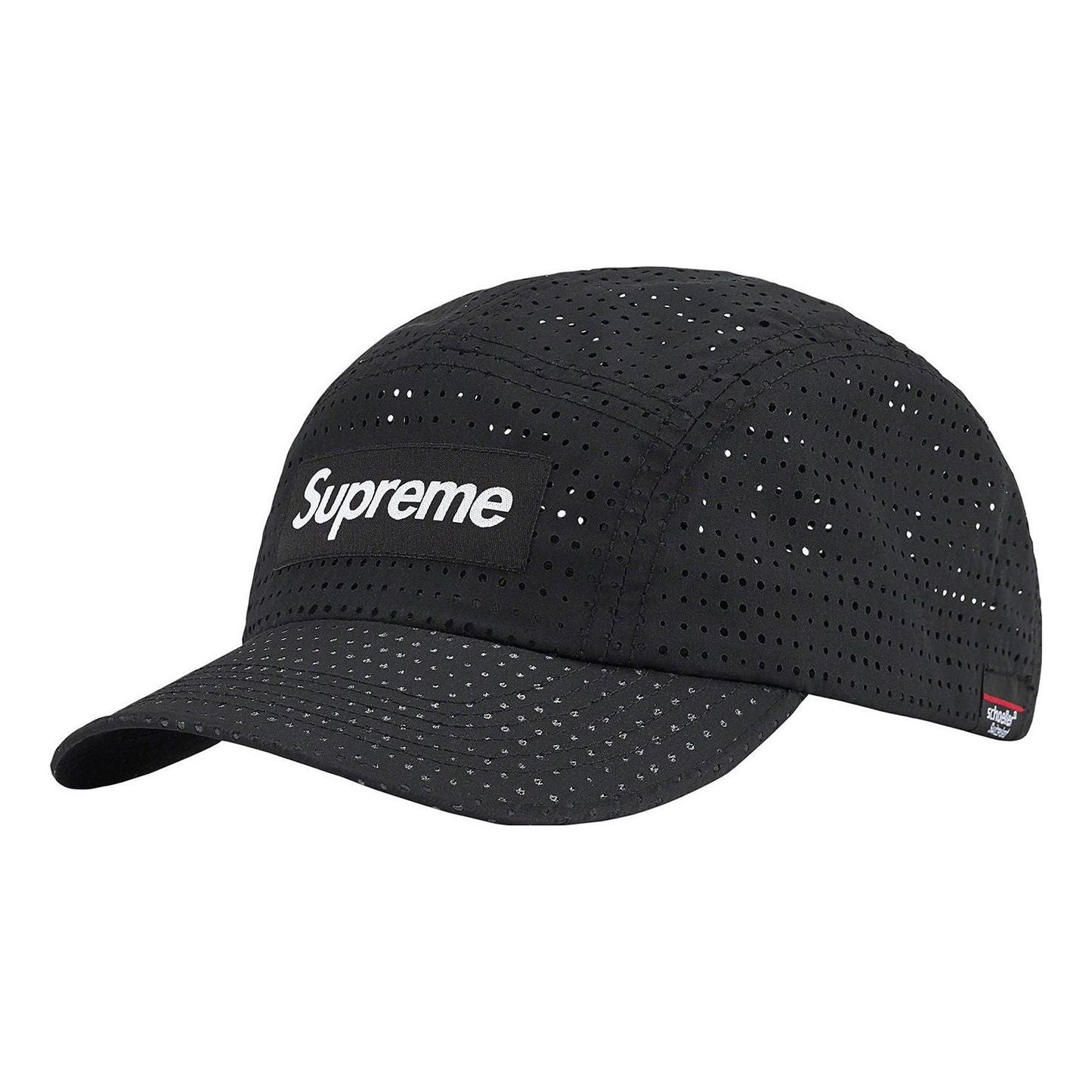 Supreme Perforated Camp Cap 'Black White' SUP-SS22-779
