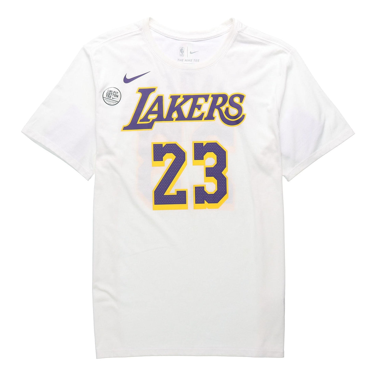 Nike NBA Jersey Short Sleeve limited Lakers LeBron James 23 Asia Edition White AR4888-109