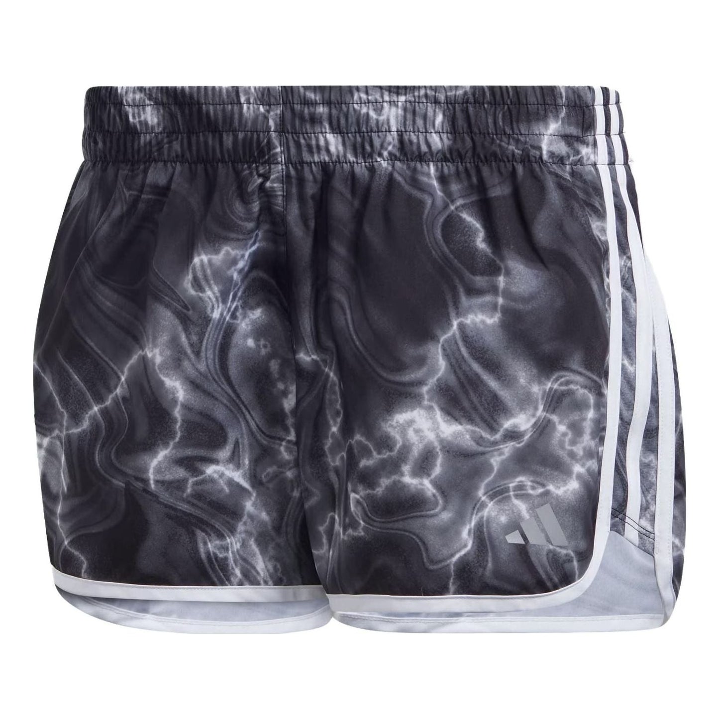 (WMNS) adidas Marathon 20 Allover Print Shorts 'White Black Grey Six' IL1665