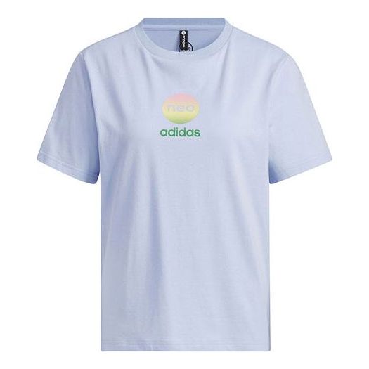 (WMNS) adidas Neo Graphic T-Shirt 'Purple' IP3876