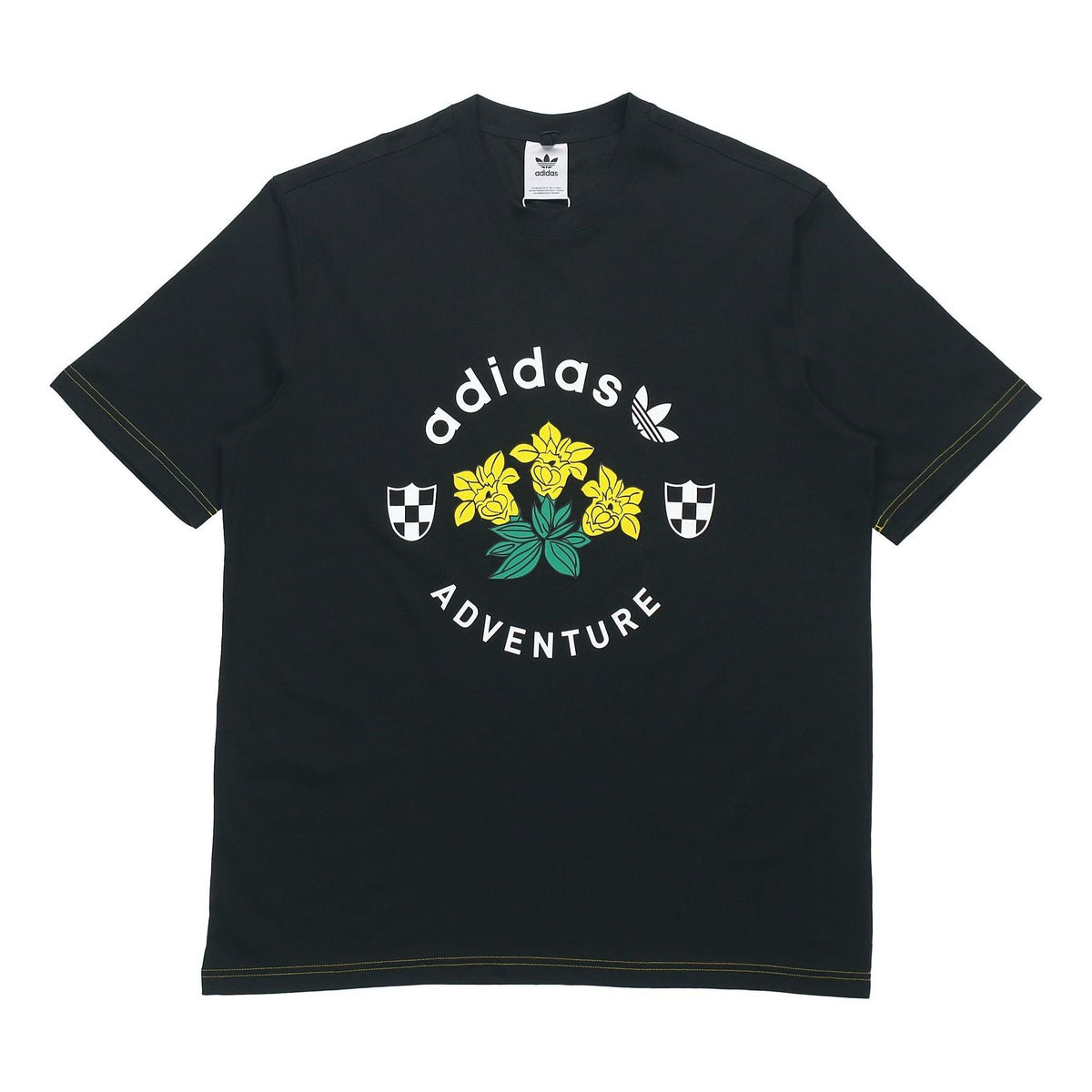 adidas originals ADV GRAPHIC TEE Printing Short Sleeve Black GD5608