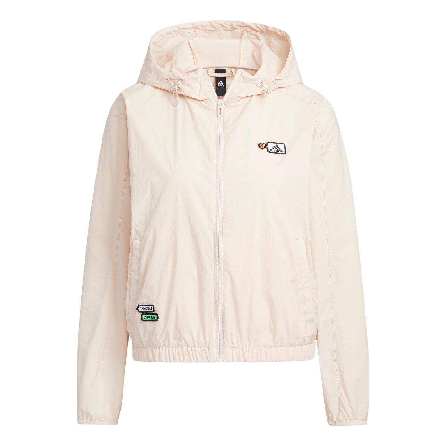 (WMNS) adidas Graphic Woven Jacket Asia Sizing 'White' HY2863