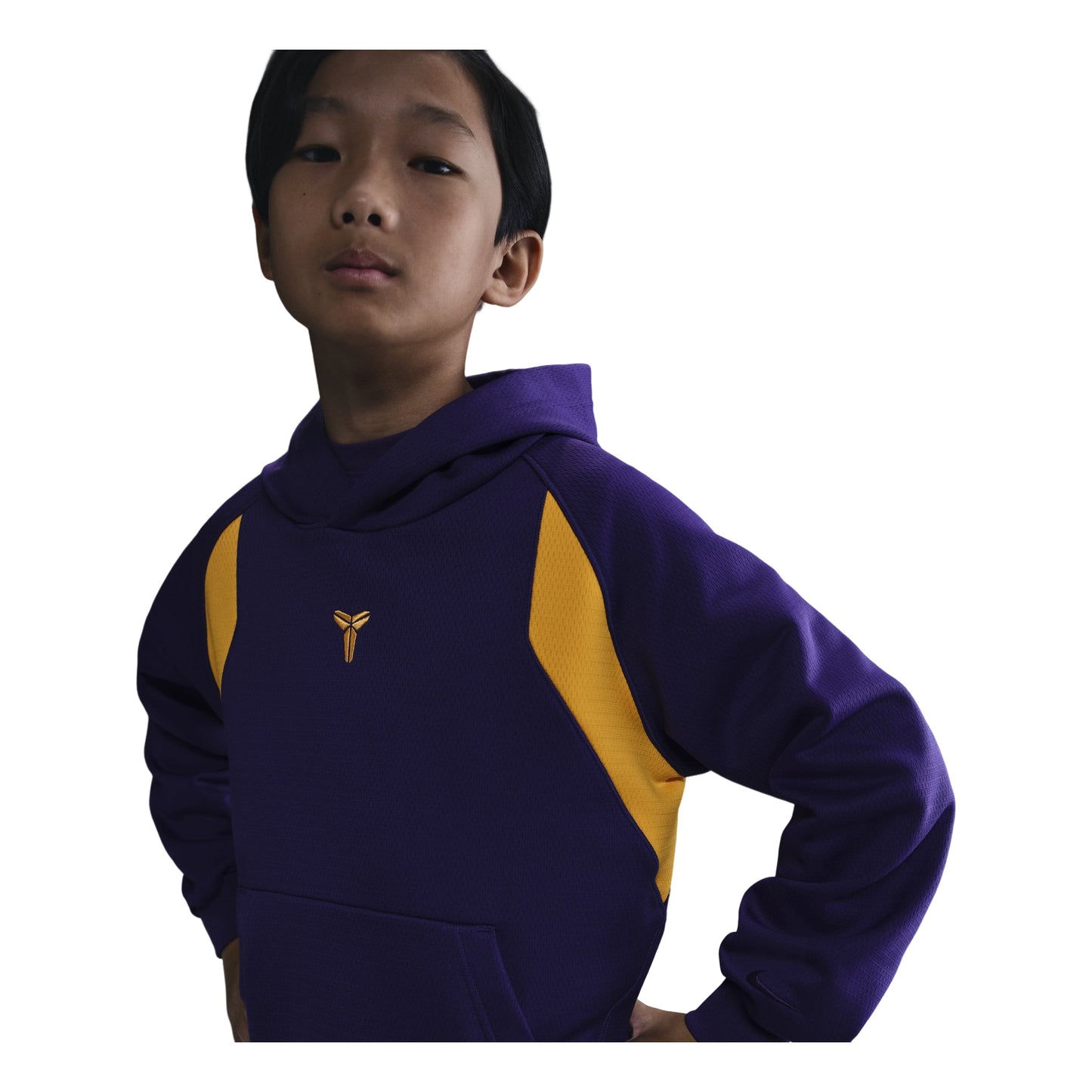 (GS) Nike Kobe Therma-FIT Pullover Hoodie 'Court Purple Univesity Gold' HJ1028-547