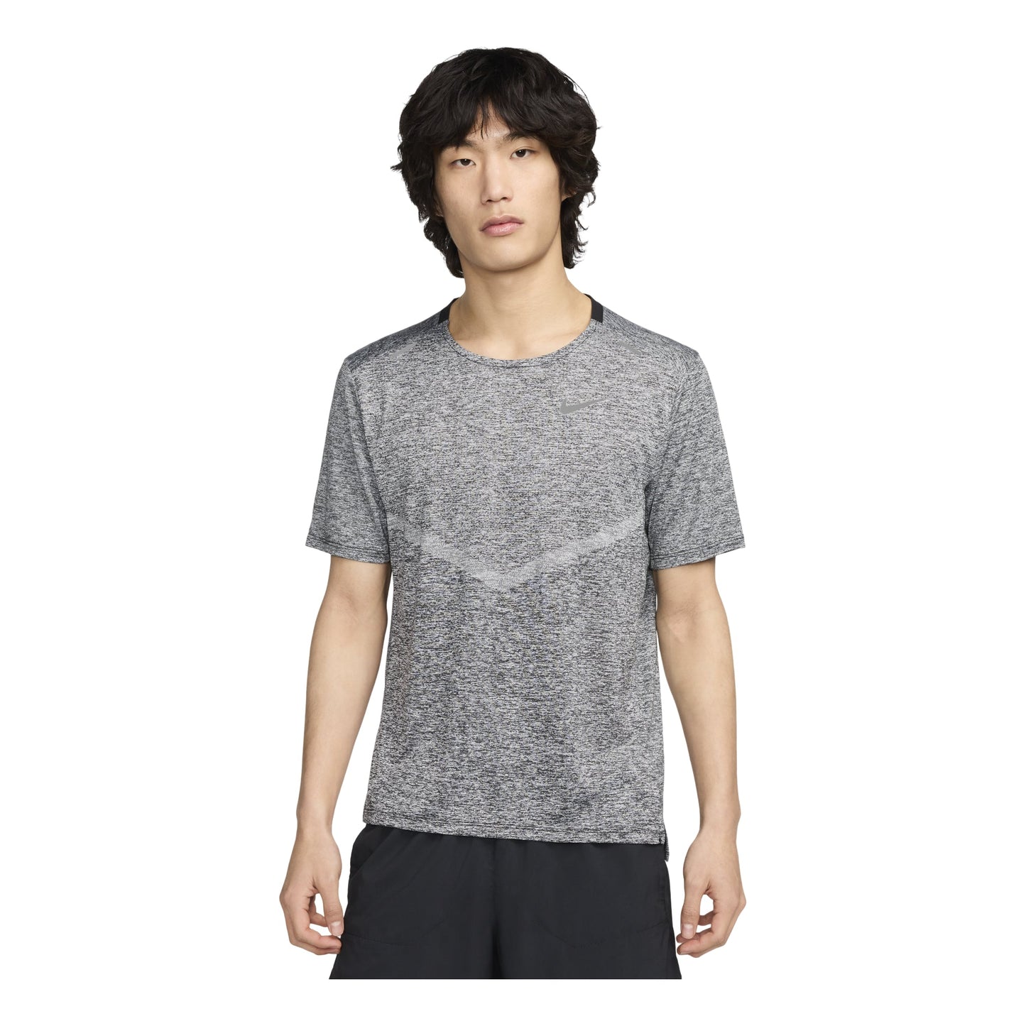 Nike Dri-fit Rise 365 Casual Sports Breathable Round Neck Short Sleeve Gray CZ9185-011