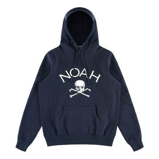 NOAH Nyc Jolly Roger Navy Heather Skeleton Alphabet Printing Unisex Navy Blue SS2FW19NVH