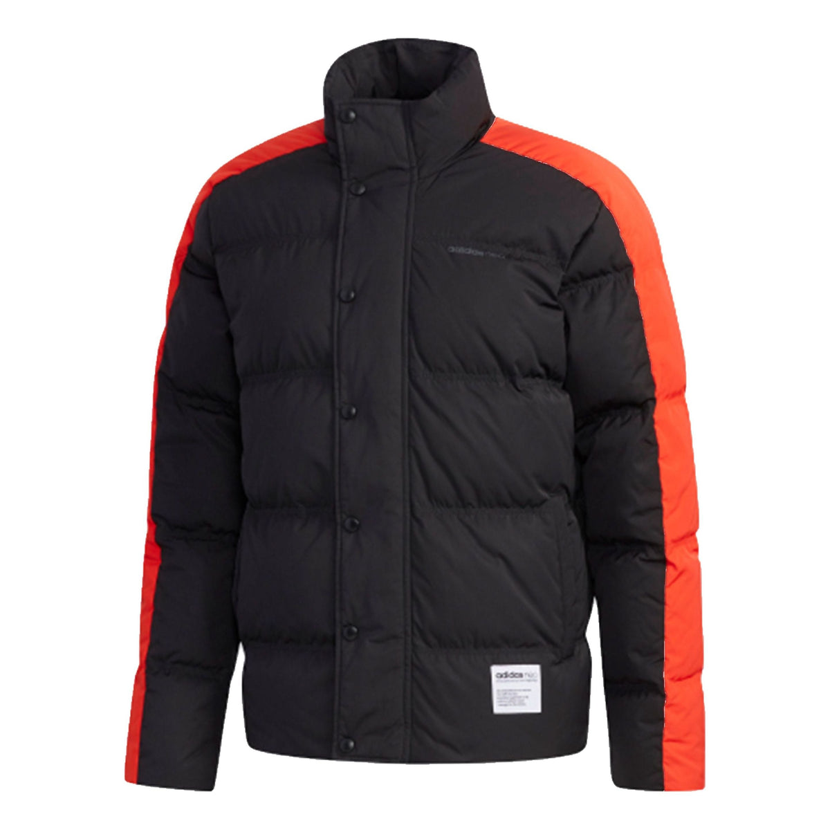 adidas neo M Ut Puffer Back Large logo Casual Down Jacket Black EI4413