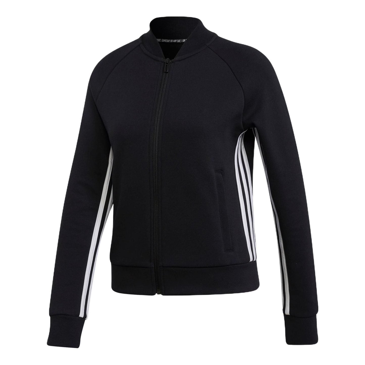 (WMNS) adidas Must Haves 3-Stripes Track Jacket Asia Sizing 'Black' DX7971