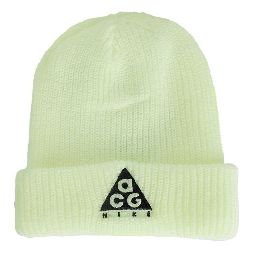 Nike x ACG Triangle logo Woolen Beanie 'Barely Volt Black' AV4775-701