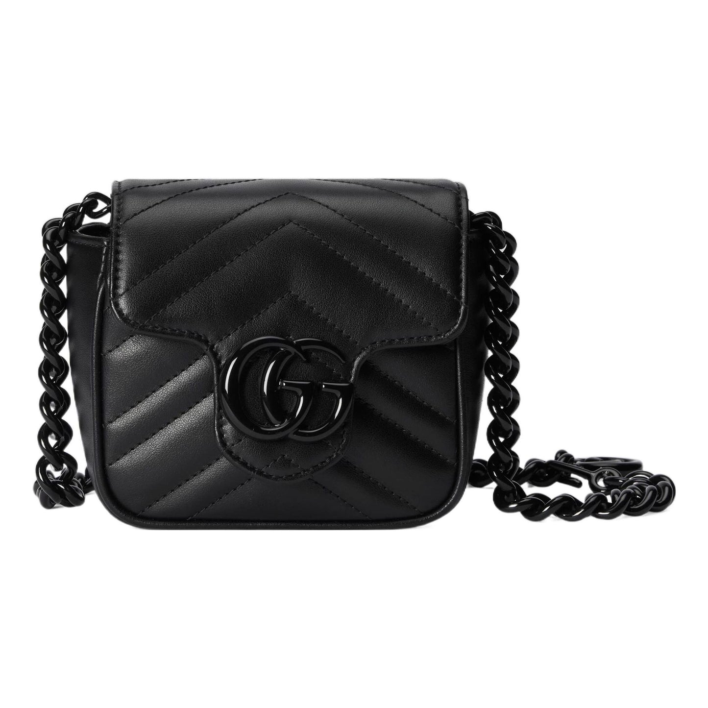 (WMNS) Gucci GG Marmont Belt Bag 'Black' 739599-UM8KV-1000