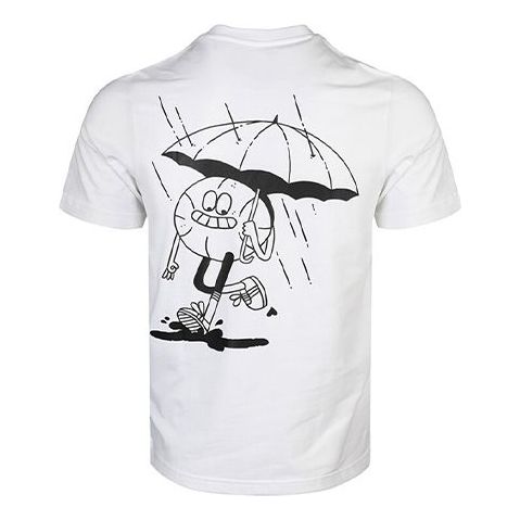 adidas Lil Stripe SPL Sports Casual Round-neck Short-sleeve Tee Men White GE4495