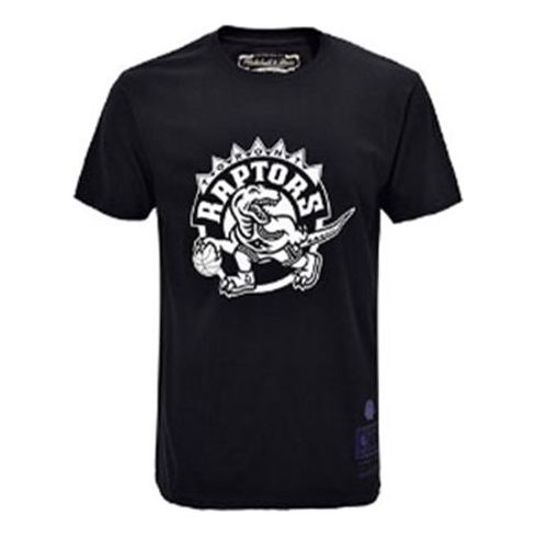 Mitchell & Ness NBA Series Toronto Raptors Printing Short Sleeve Couple Style Black MN13S27-TOR-BLACK