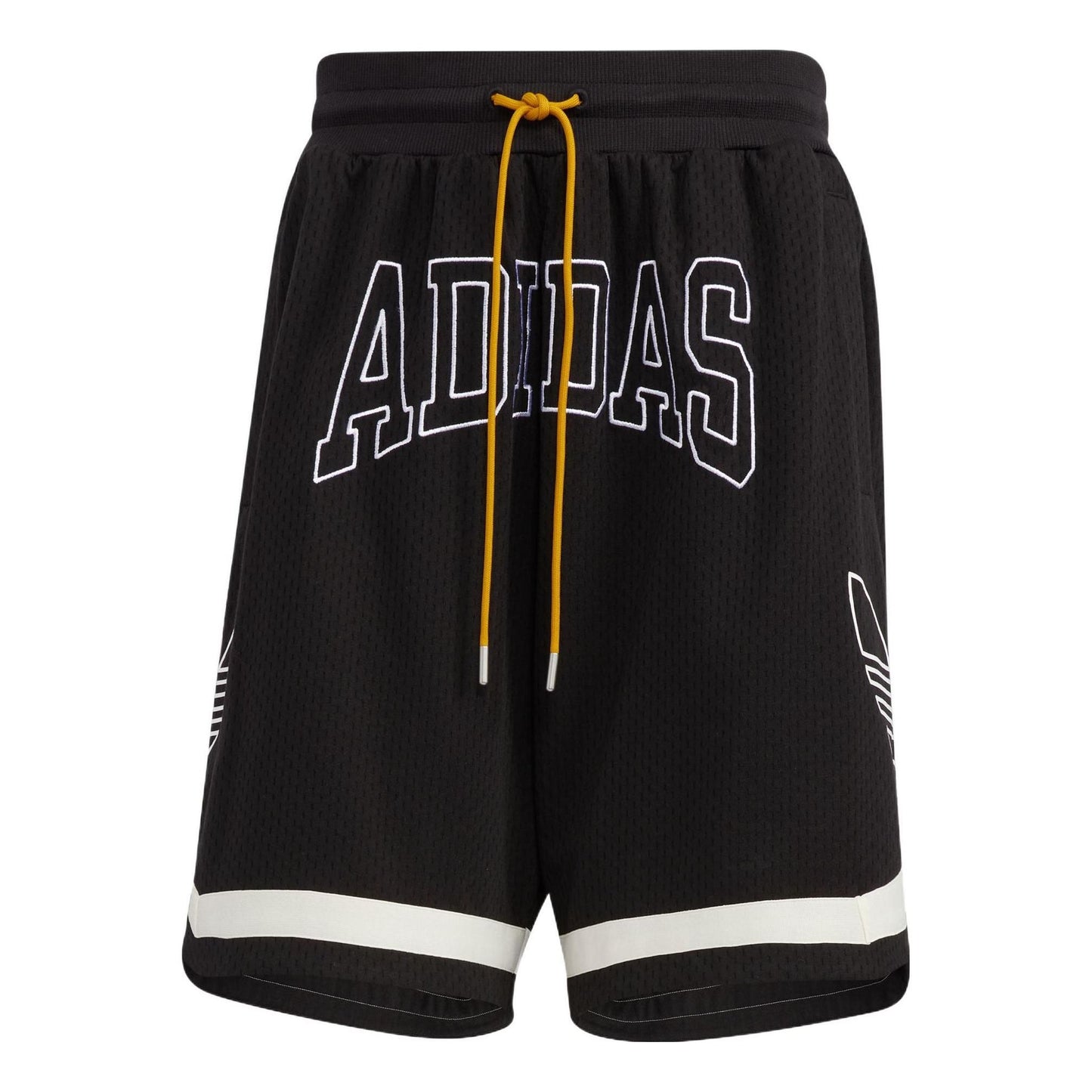 adidas originals Contrasting Colors Alphabet Logo Printing Lacing Straight Sports Shorts Black HZ9806