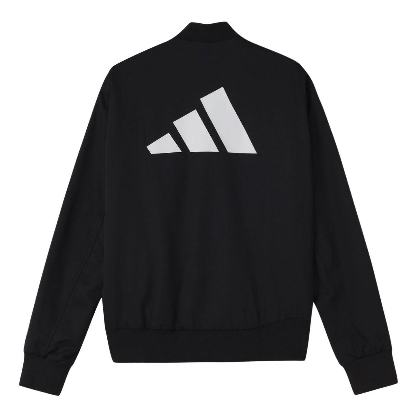 adidas Fi Jkt Wv Bomb Logo Printing Fleece Lined Stay Warm Sports Jacket Black GP0975