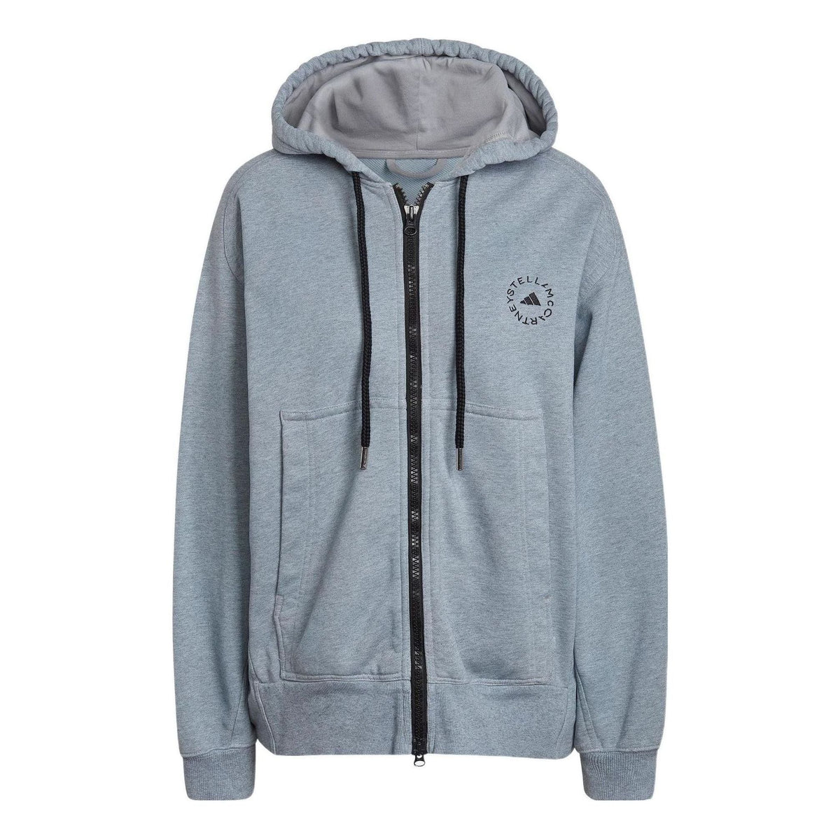 (WMNS) adidas By Stella McCartney Sportswear Fleece Jacket Asia Sizing 'Grey' HB7405