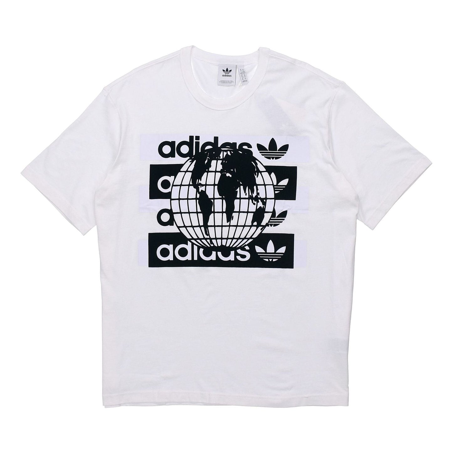 adidas originals Msg Ss Tee Earth Logo Short Sleeve White FM2256