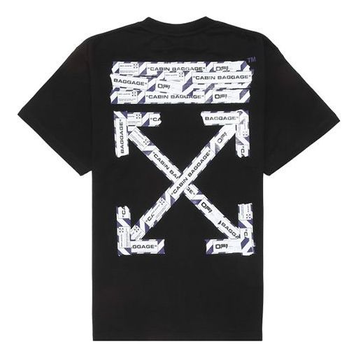 Off-White C/O Virgil Abloh Airport Tape Over T-Shirt 'Black' OMAA038S201850031088