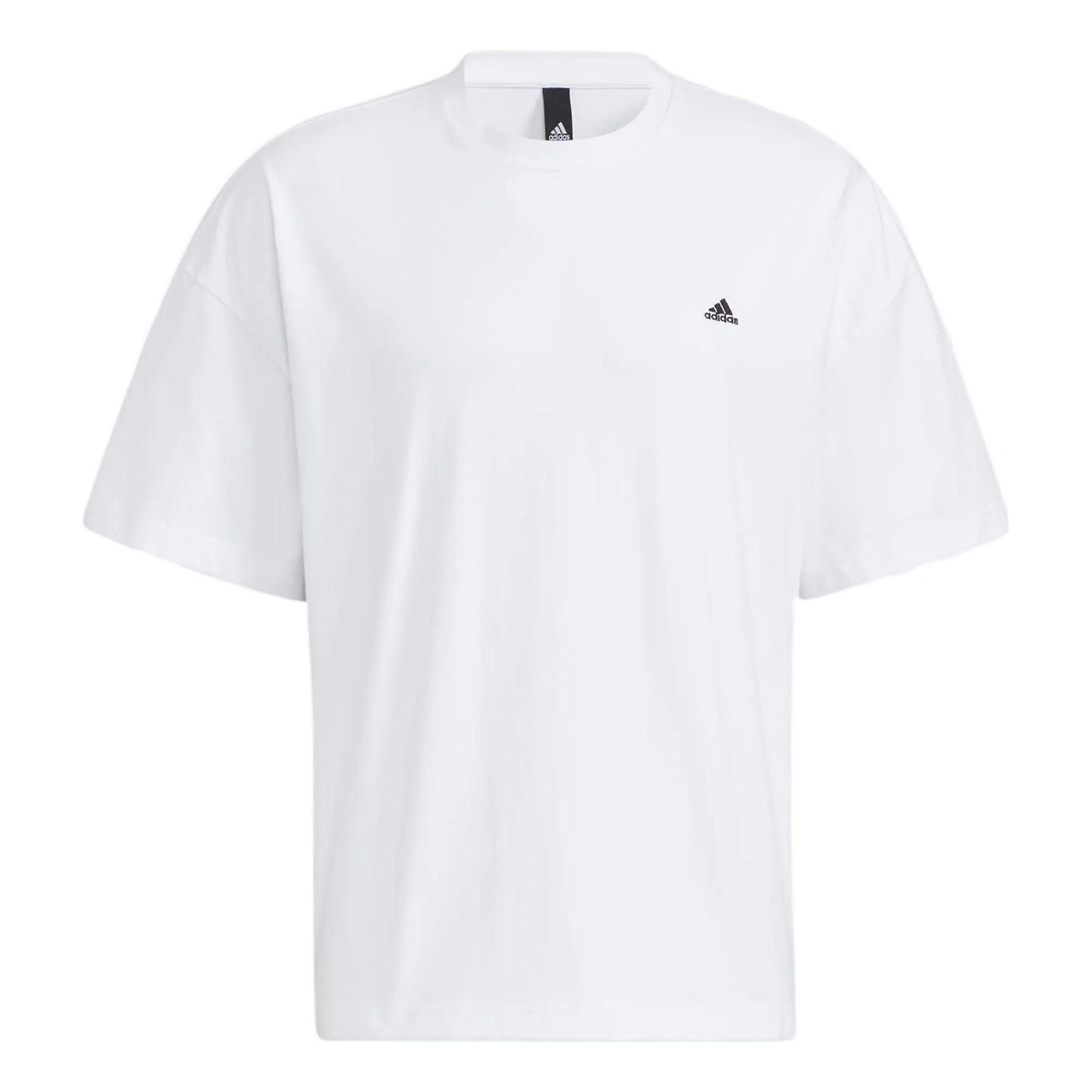 adidas M city Loose T Side Contrasting Colors Round Neck Pullover Short Sleeve White HC9972