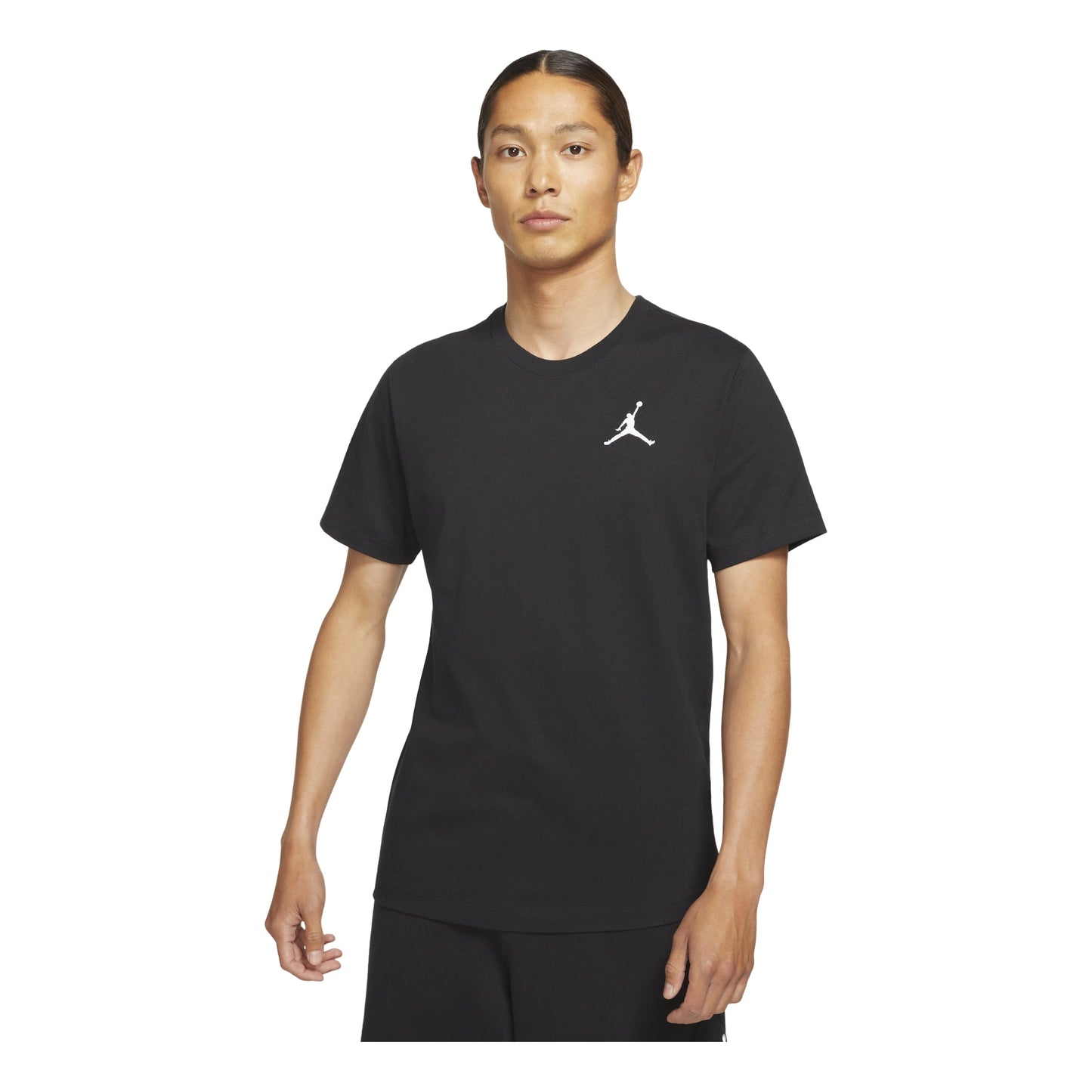 Air Jordan Jumpman Logo Embroidered Sports Round Neck Short Sleeve Black DC7486-010
