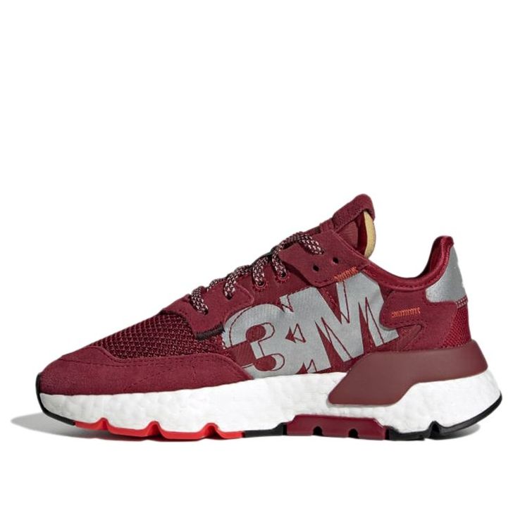 (GS) adidas 3M x Nite Jogger J 'Burgundy' EF9215