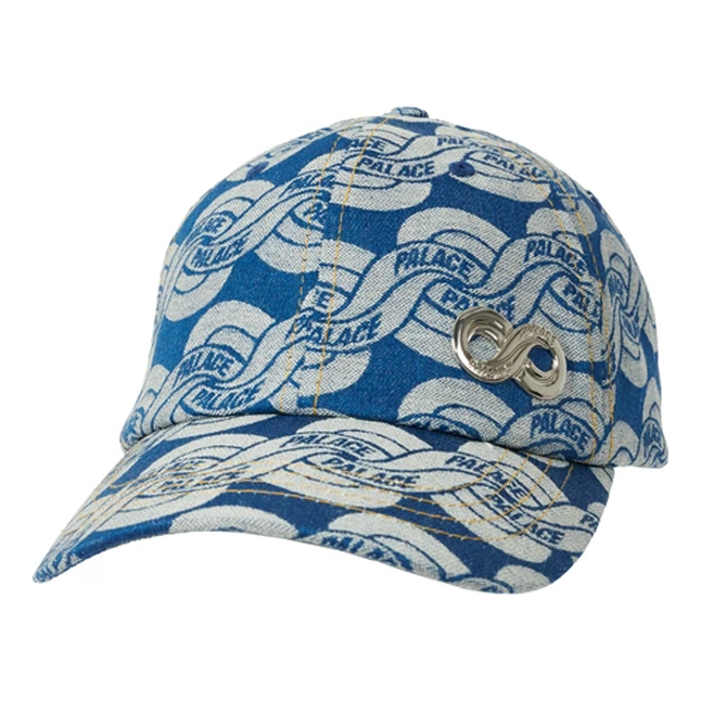 Palace Infinity Denim 6-Panel Cap 'Stone Wash Blue' P20H087