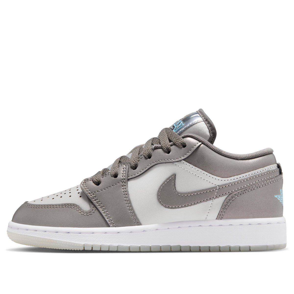 (GS) Air Jordan 1 Low SE 'Flat Pewter Blue Chill' HV4398-014