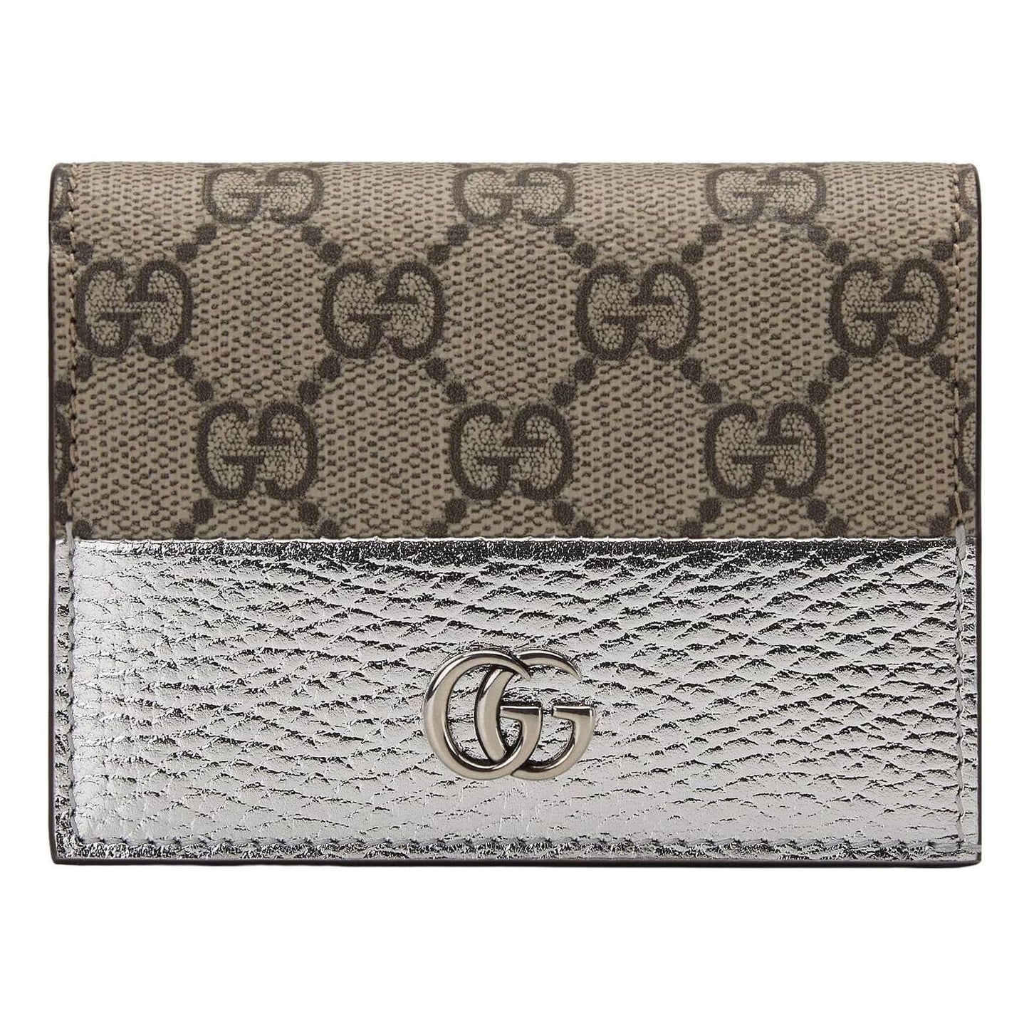 (WMNS) Gucci GG Marmont Card Case Wallet 'Silver' 658610-AAC1H-8161