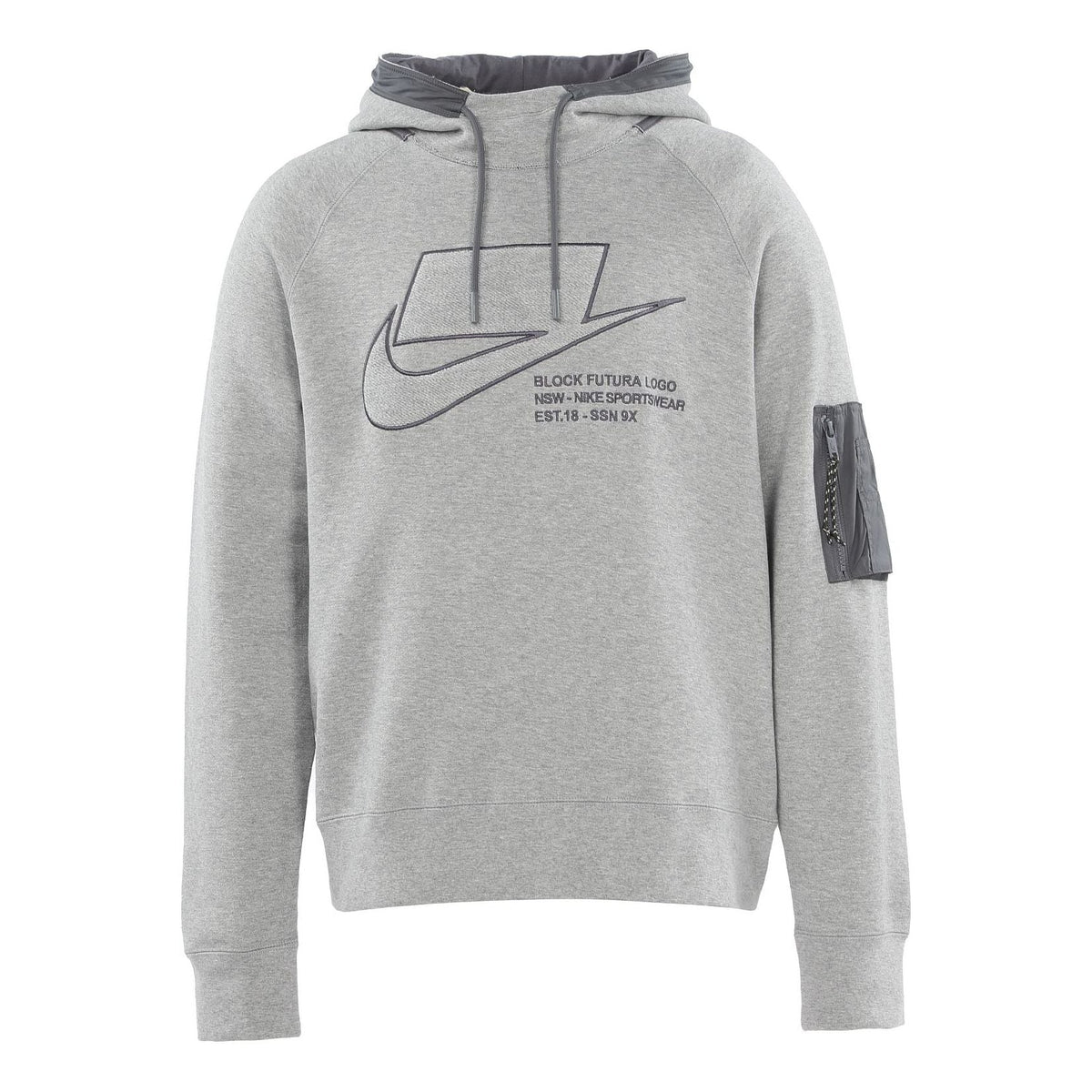 Nike Sportswear logo Printing Woven Pullover dark grey Gray CU3798-050