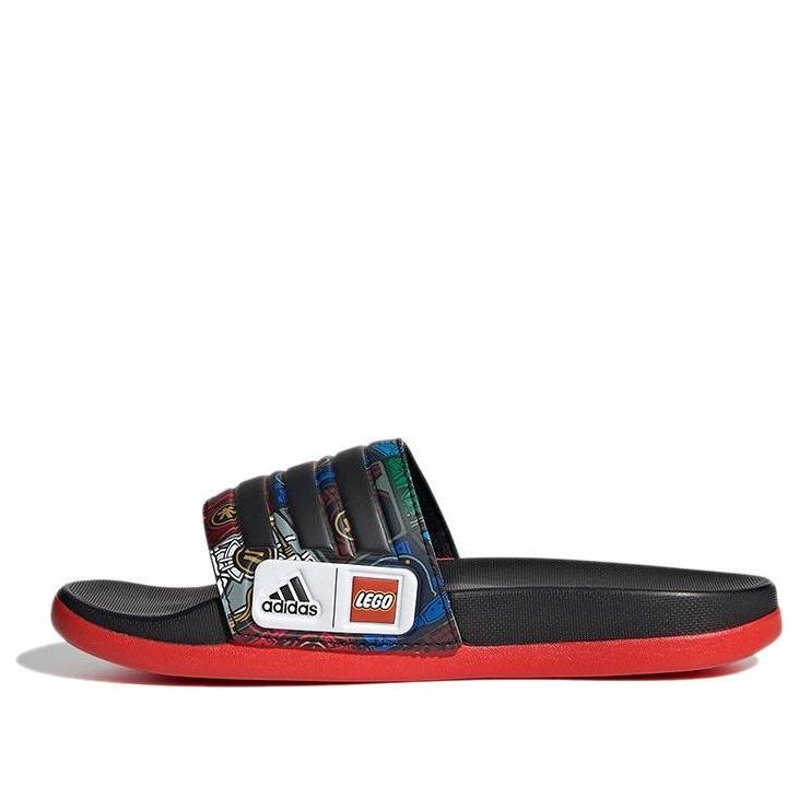 (PS) adidas x Lego Adilette Comfort K 'Black Red' FY8835