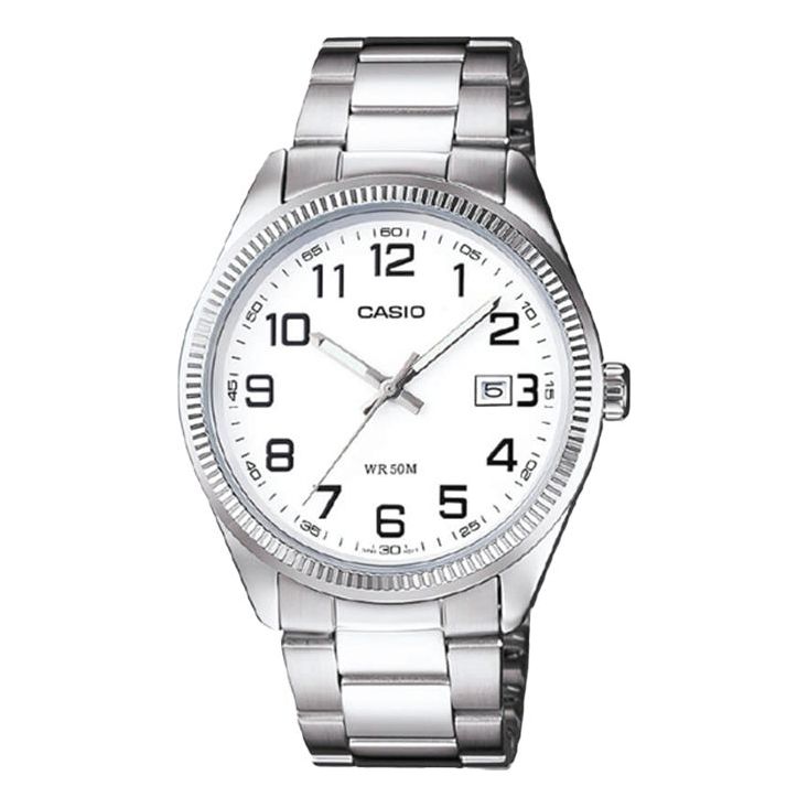 CASIO Sports Quartz Waterproof Mens White Analog MTP-1302D-7BVDF